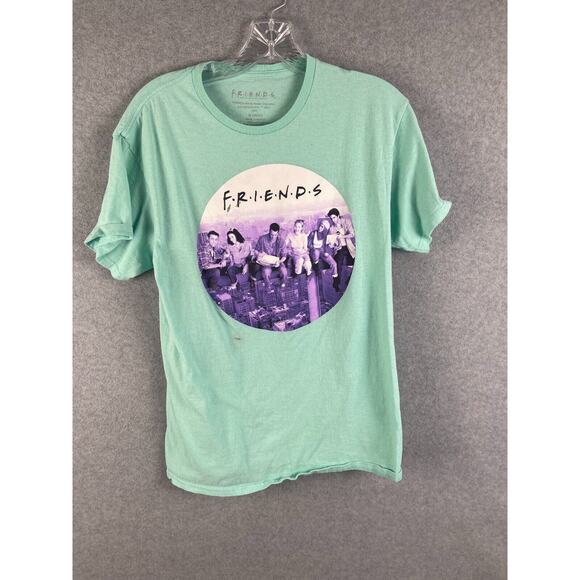 Friends TV Show T Shirt‎ Women's Size M Mint Green 90's Graphic Tee - Picture 1 of 7